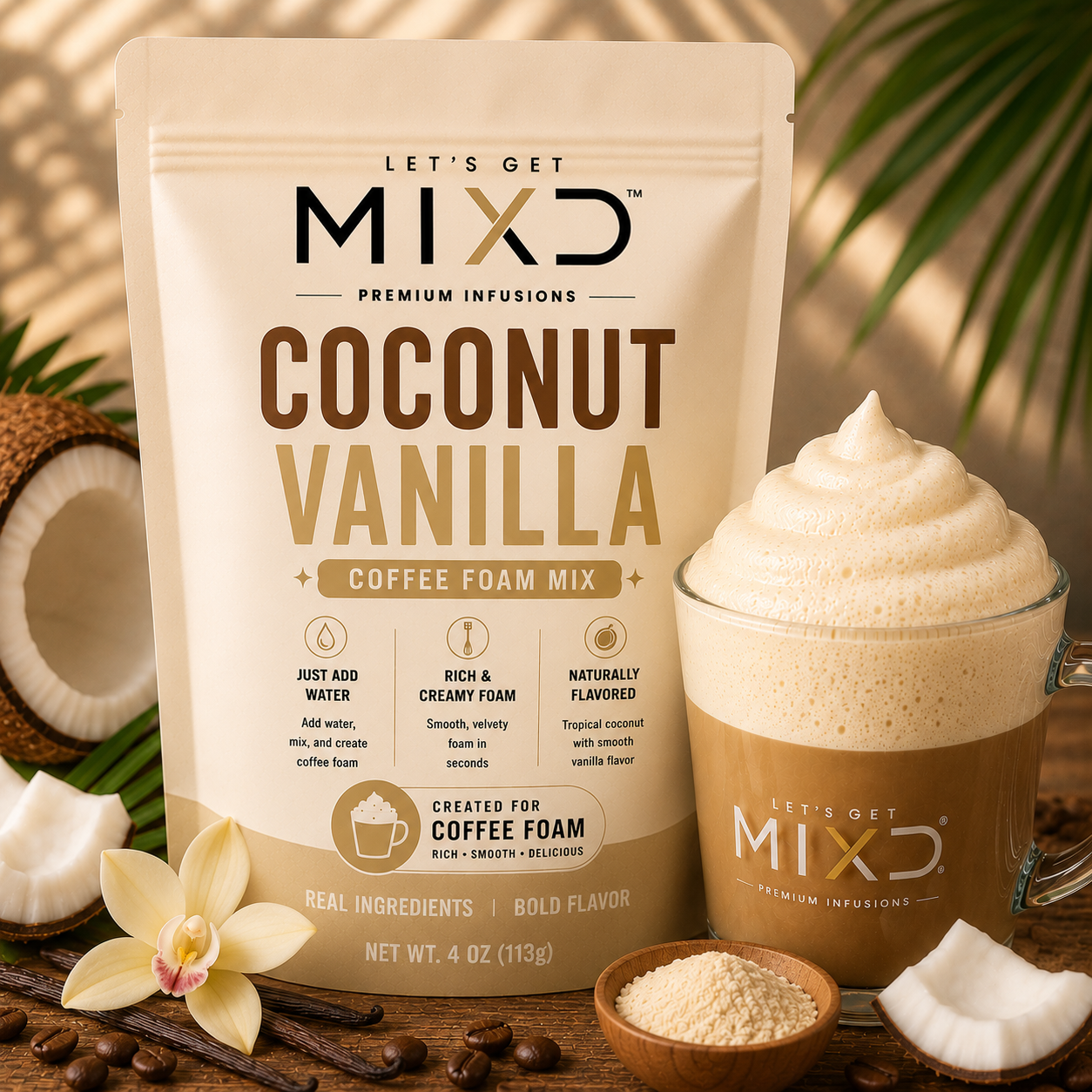 COCONUT VANILLA COFFEE FOAM