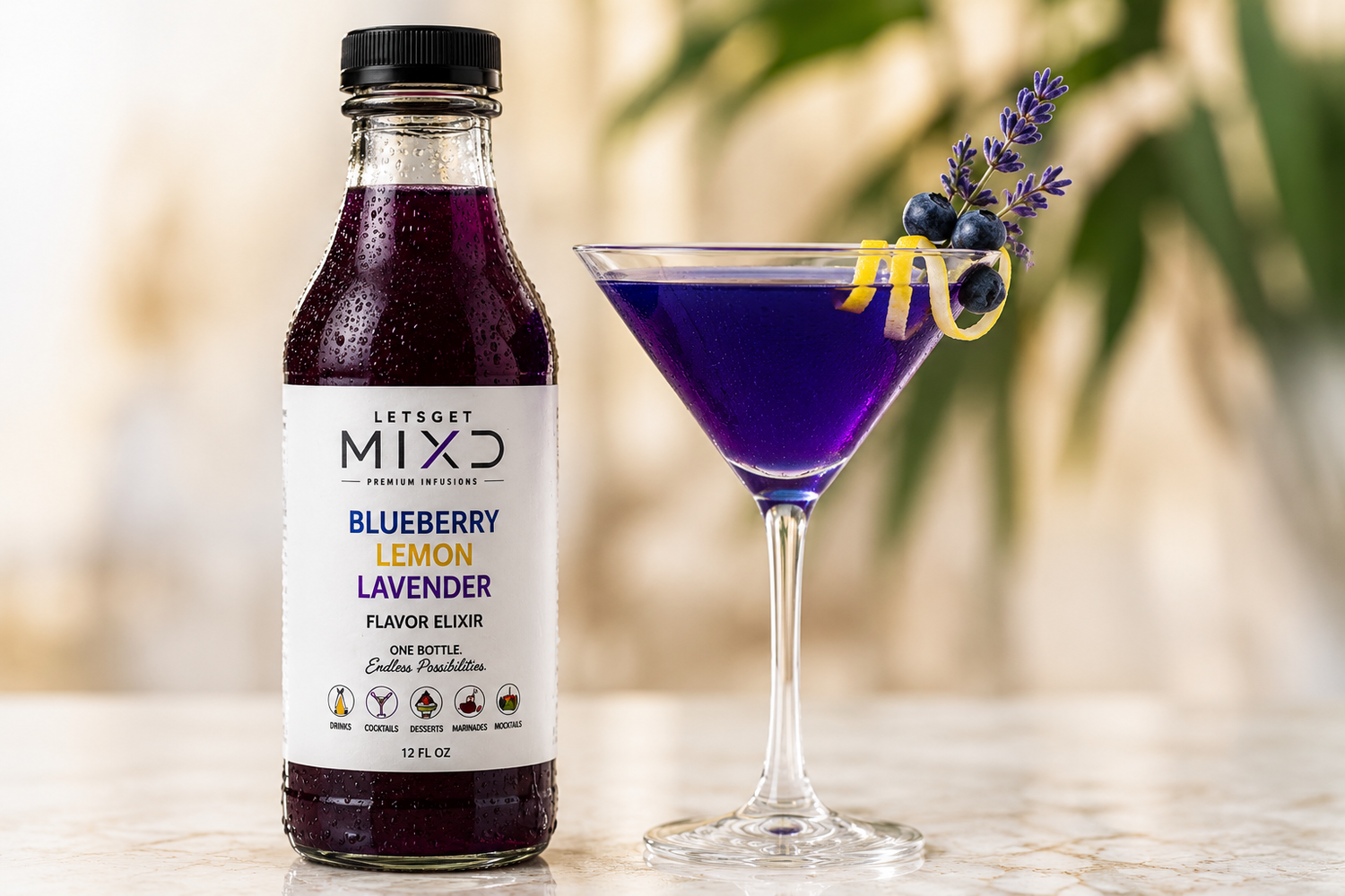Blueberry Velvet Martini