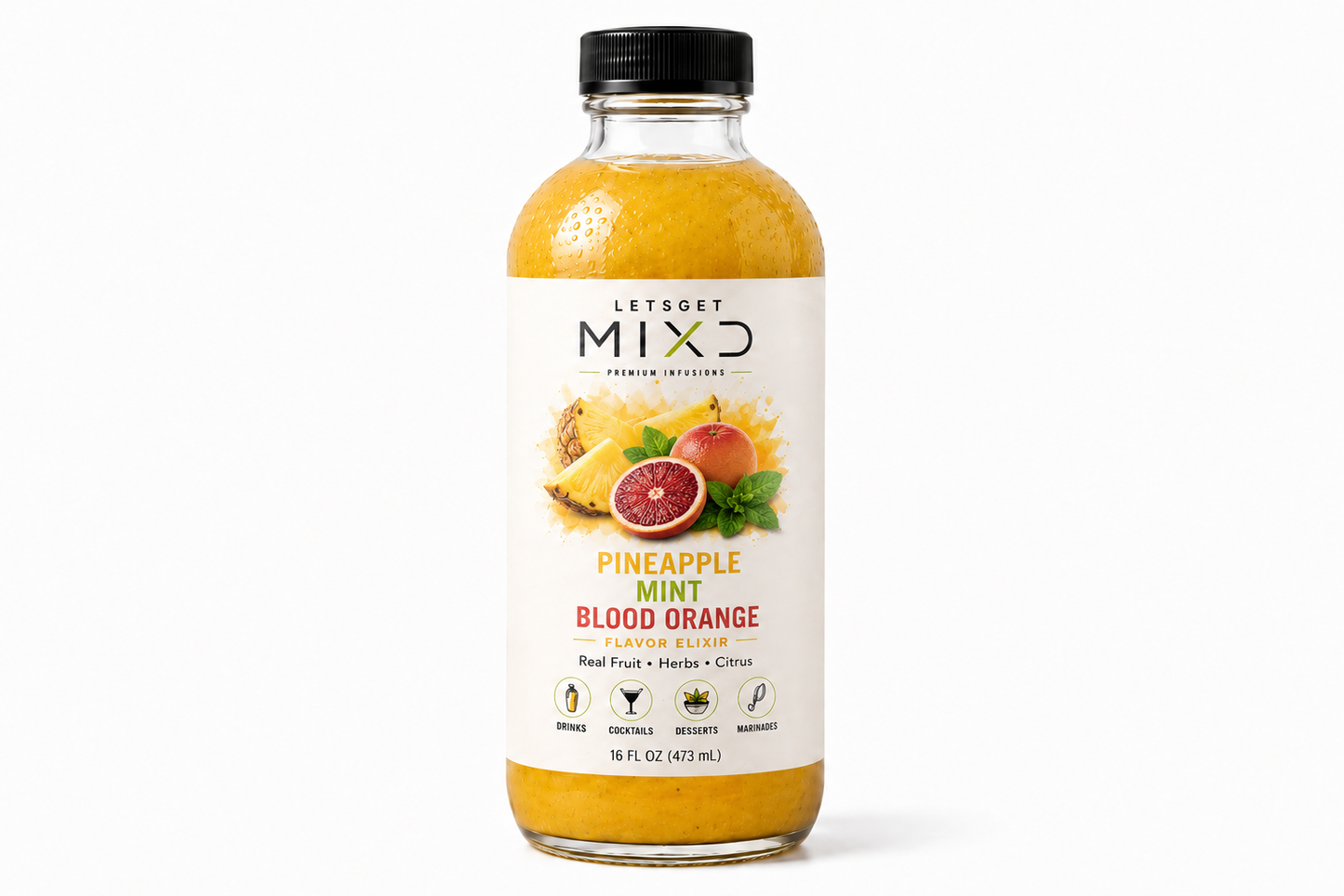 PINEAPPLE MINT BLOOD ORANGE FLAVOR ELIXIR