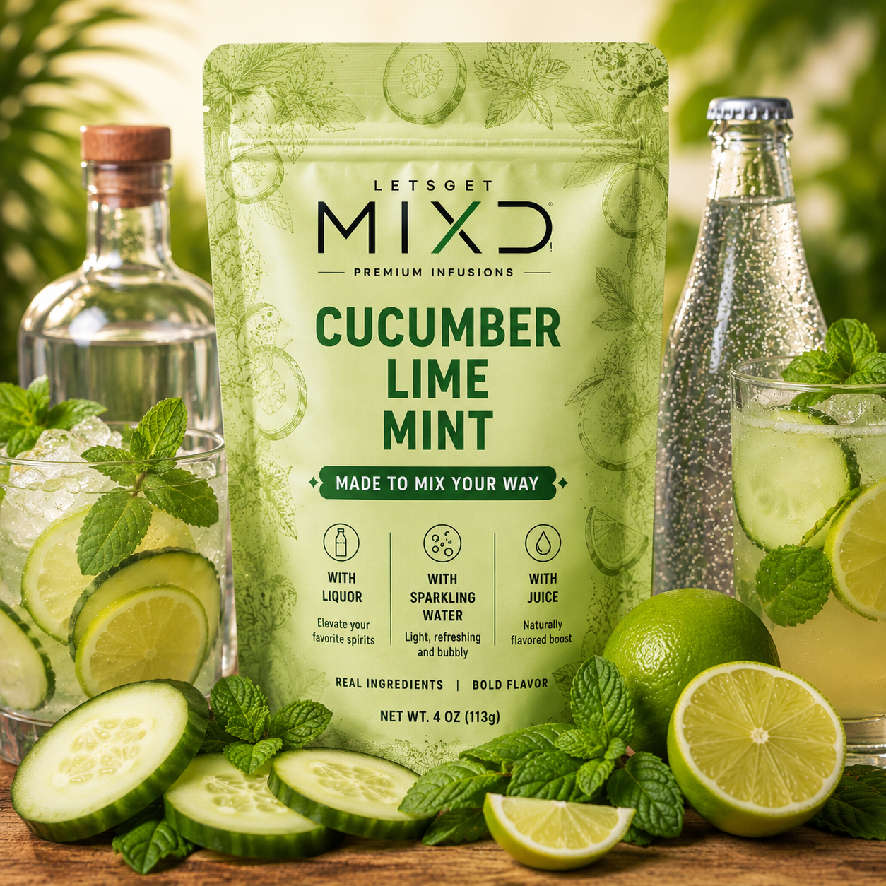 CUCUMBER LIME MINT BEVERAGE INFUSION