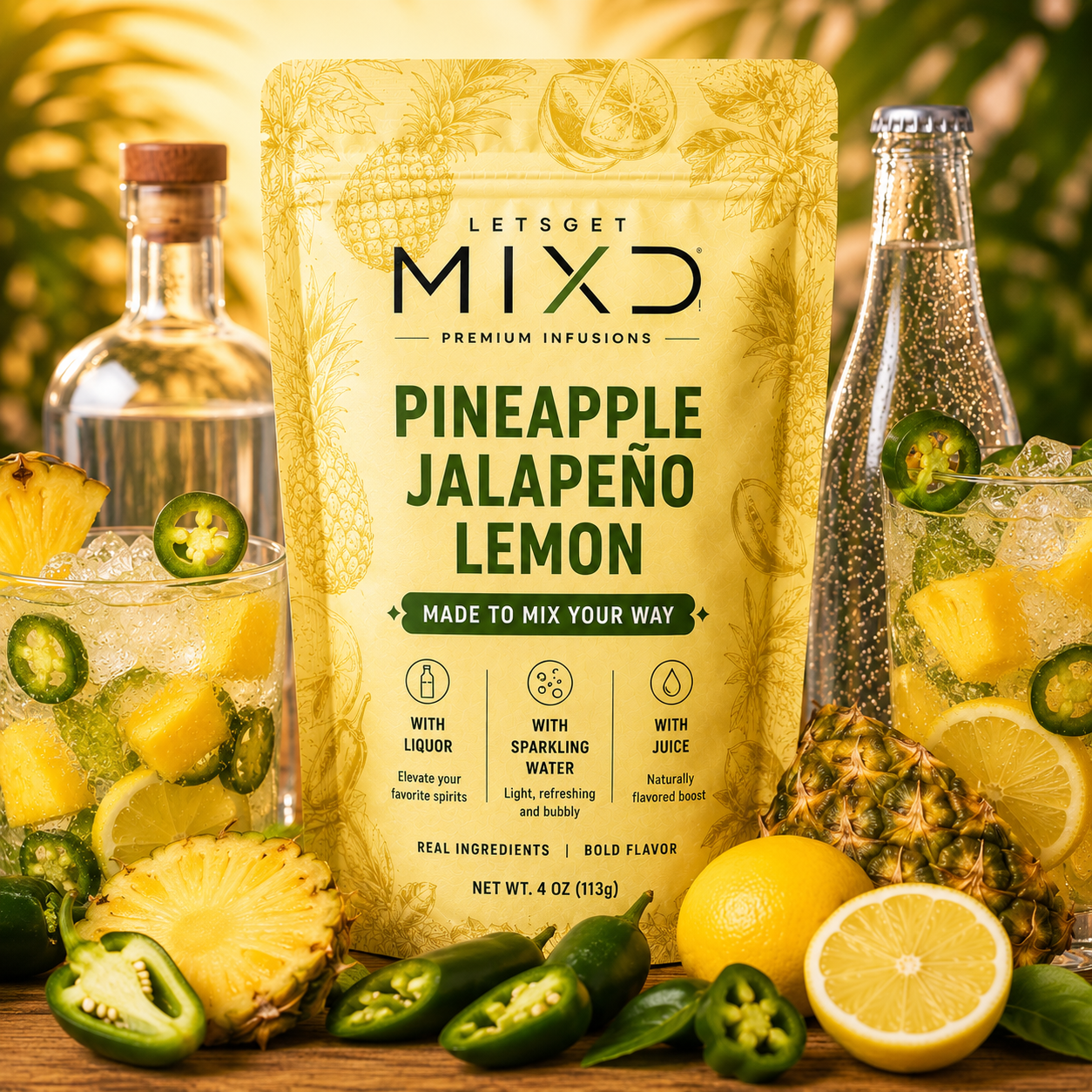 PINEAPPLE JALAPEÑO LEMON BEVERAGE INFUSION
