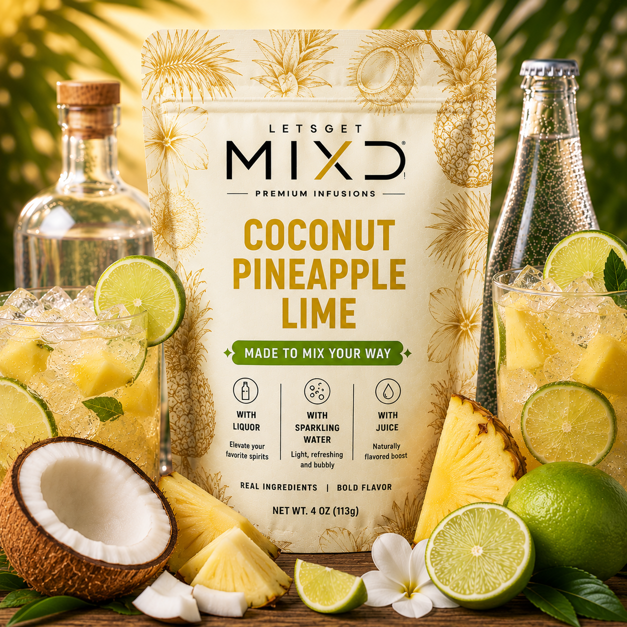 COCONUT PINEAPPLE LIME BEVERAGE INFUSION