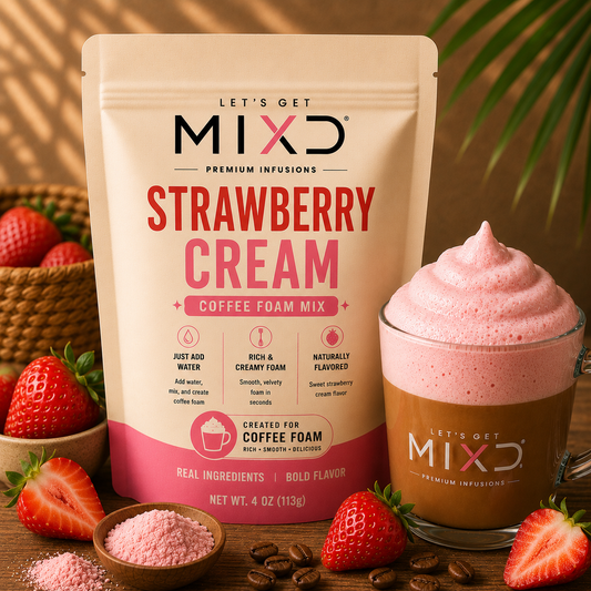 STRAWBERRY CREAM COFFEE FOAM
